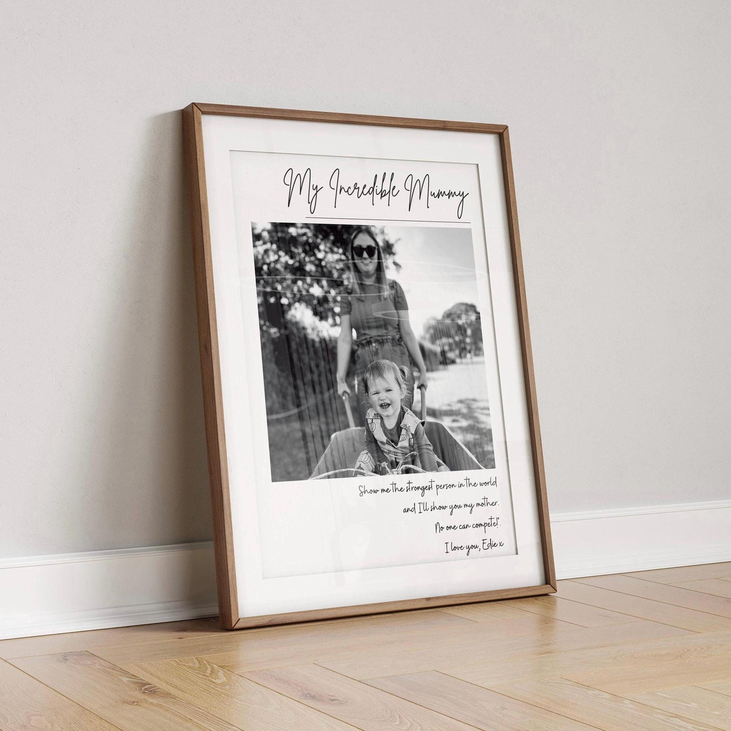Personalised Mum Birthday Gift, Mothers Day Gift, Photo Family Print, Unique Gift for Mom, Nan Mum Mummy Baby Present, Gift for Her Newborn