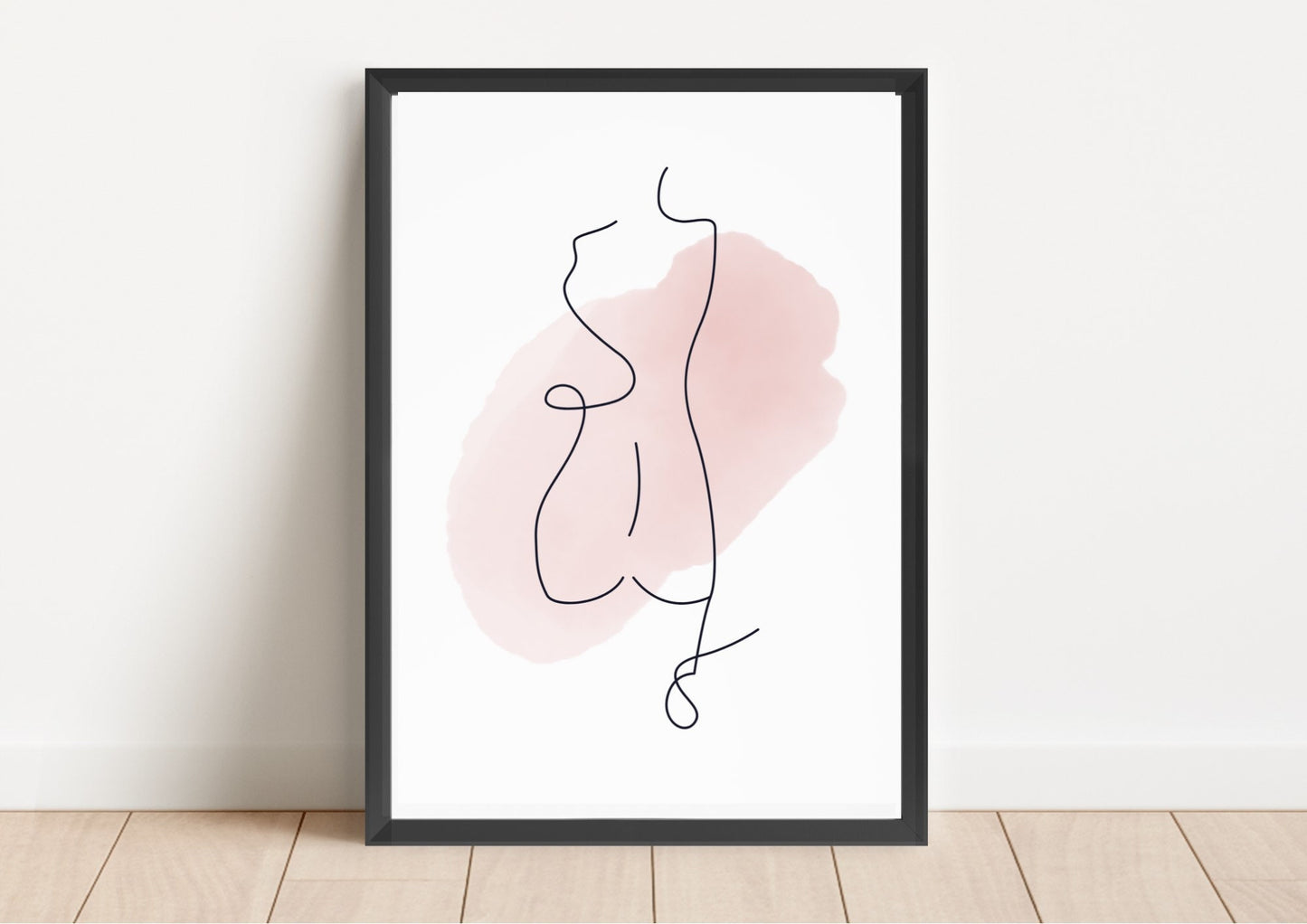 Set of 3 Minimalist Line Art Prints, Nude Woman Wall Art, Abstract Figure Drawings, Modern Boho Decor, Scandinavian Gallery Wall Decor