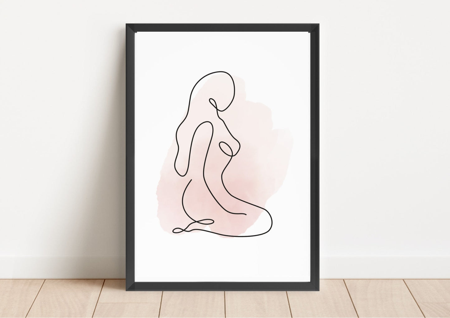 Set of 3 Minimalist Line Art Prints, Nude Woman Wall Art, Abstract Figure Drawings, Modern Boho Decor, Scandinavian Gallery Wall Decor