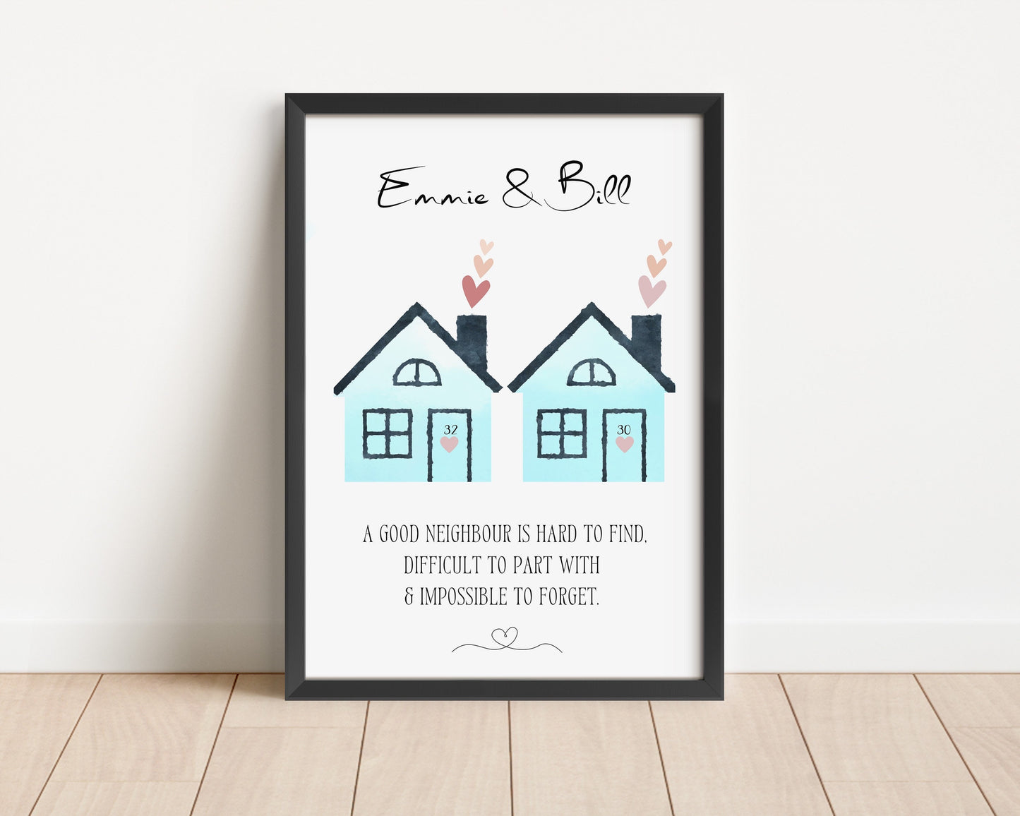 Personalised Neighbour Gift, Custom Neigbhours Leaving Gift, Best Friend Neighbour, Housewarming Gift, Moving Away Keepsake for Neighbours