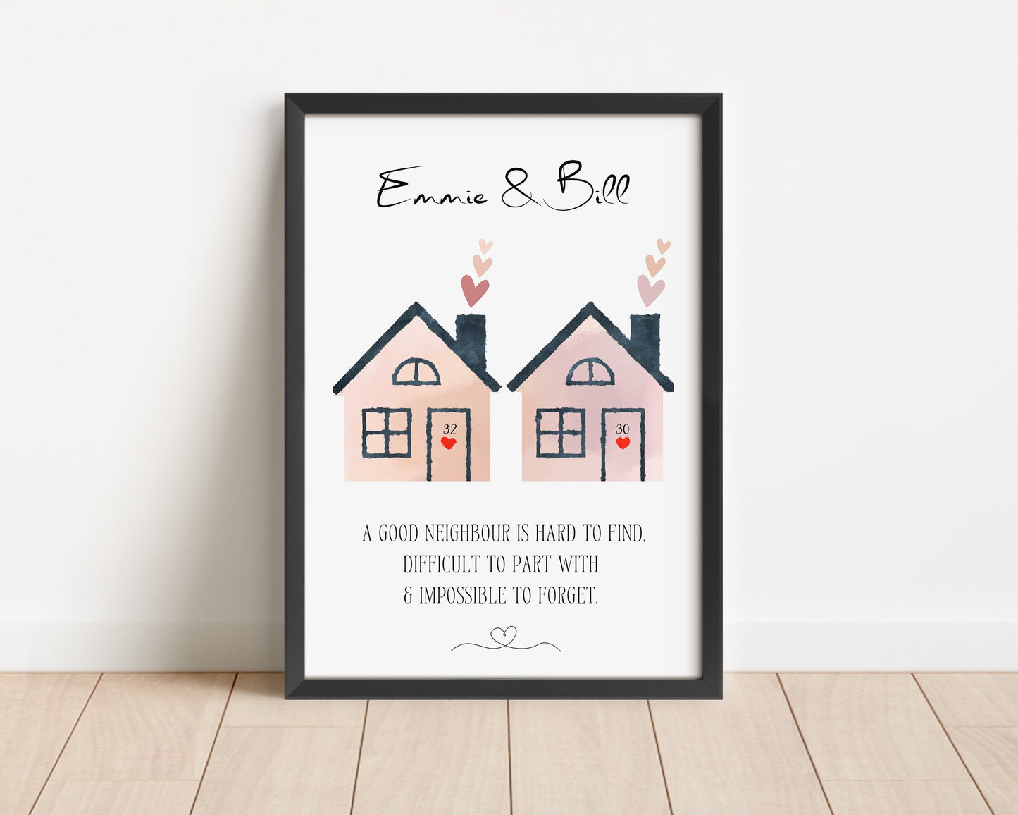 Personalised Neighbour Gift, Custom Neigbhours Leaving Gift, Best Friend Neighbour, Housewarming Gift, Moving Away Keepsake for Neighbours