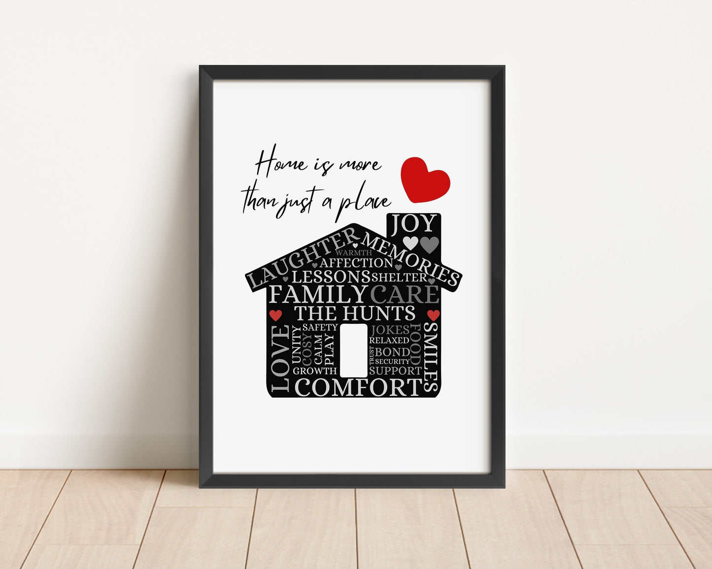 Custom Housewarming Gift, New Home Gift Print, New House Wall Art, Personalised First Home Wall Art, New House Decor, Positive Words Collage