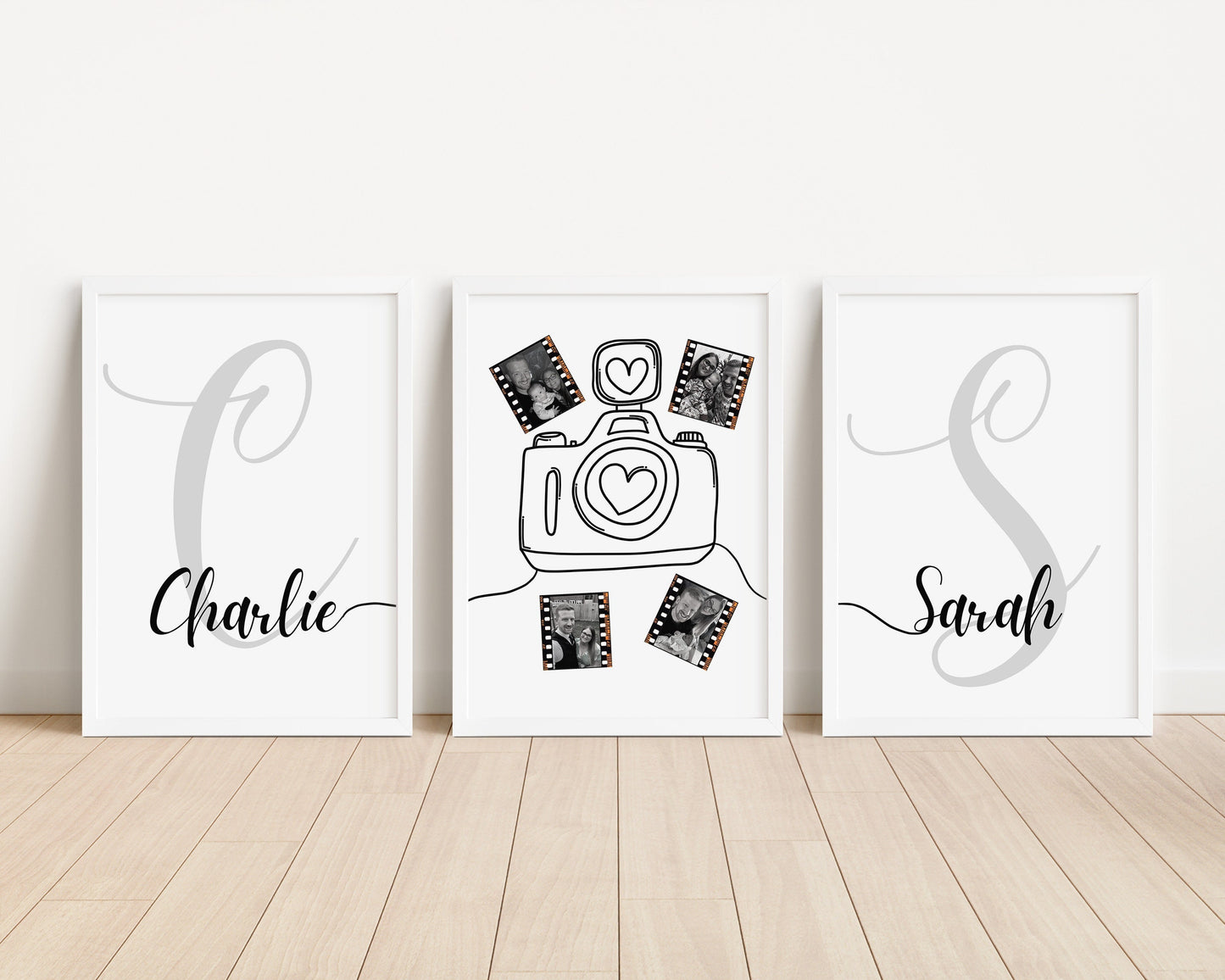 Personalised Photo Print Set, Couple Gift, Husband Wife Present, First Anniversary Gift, Photo Collage, Tin Anniversary