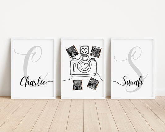 Personalised Photo Print Set, Couple Gift, Husband Wife Present, First Anniversary Gift, Photo Collage, Tin Anniversary