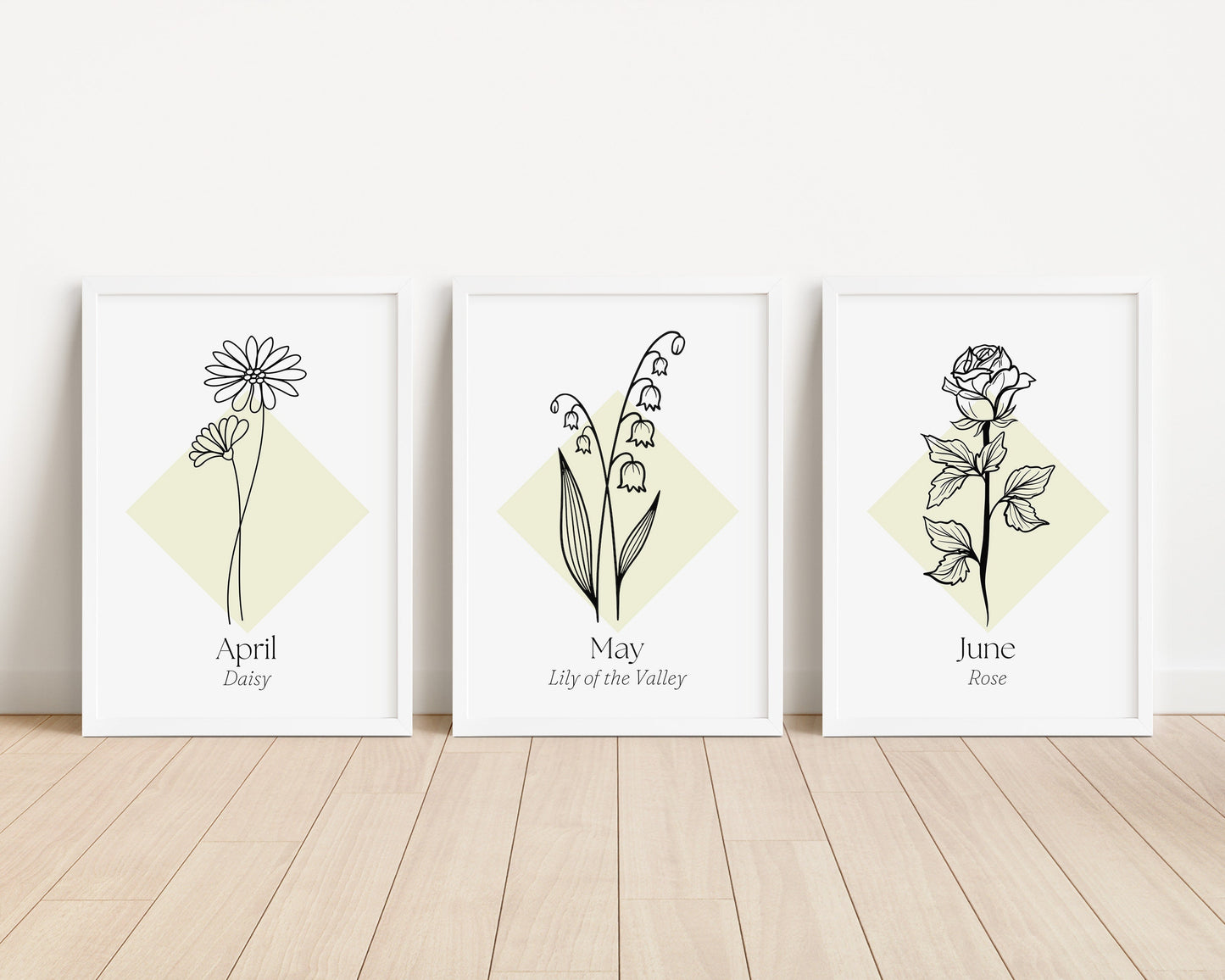 Birth Month Flower Print Set: Botanical Family Portrait