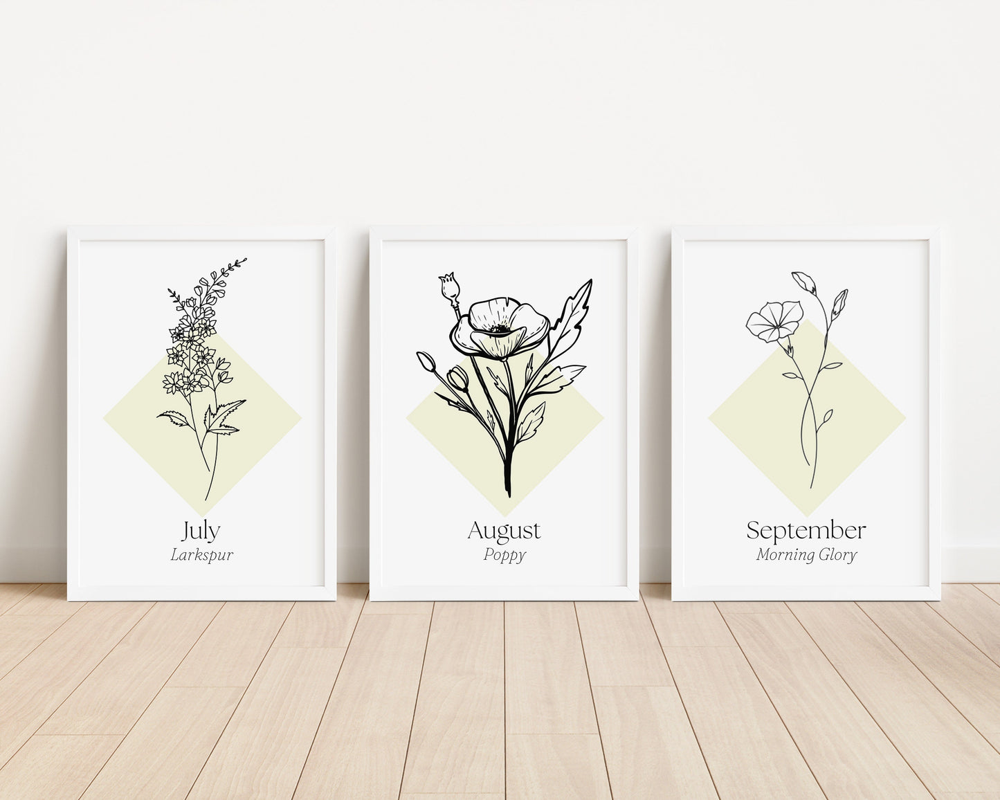 Birth Month Flower Print Set: Botanical Family Portrait