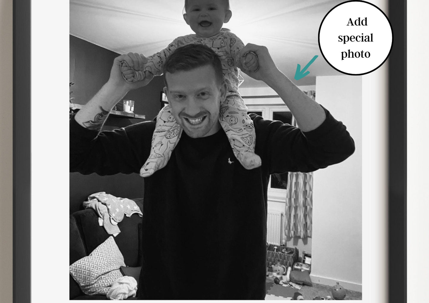 Personalised Uncle Print, Thank You Gift from Nephew Niece, Uncle Birthday Framed Wall Art, Photo Present for Brother, Father's Day Gift Art