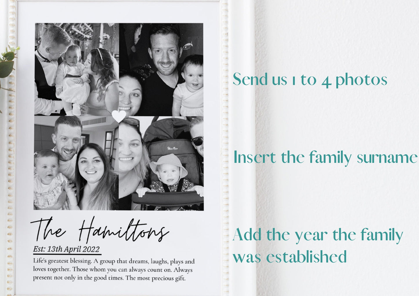 Personalized Family Photo Print: Unique Keepsake Gift