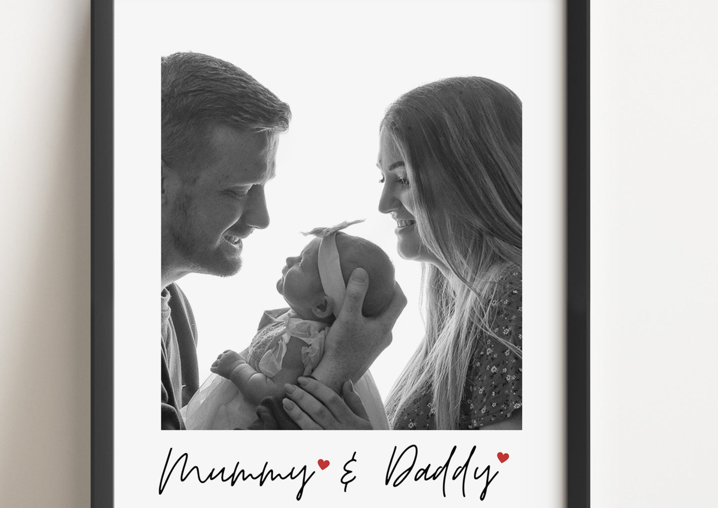 Custom New Parents Photo Print: Sentimental Keepsake Gift
