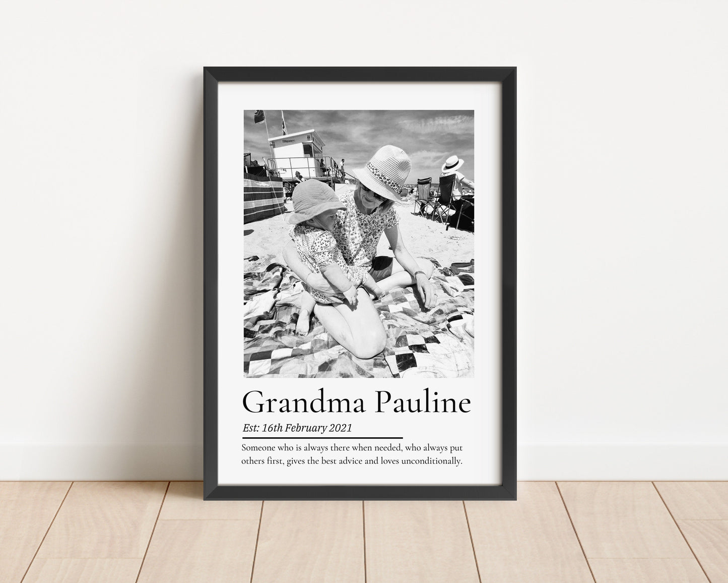 Personalised Nana Photo Print, Nanny Gift from Grandchild, Nanna Quote from Grandchildren, Nana Birthday Wall Art Framed, Mothers Day Gift