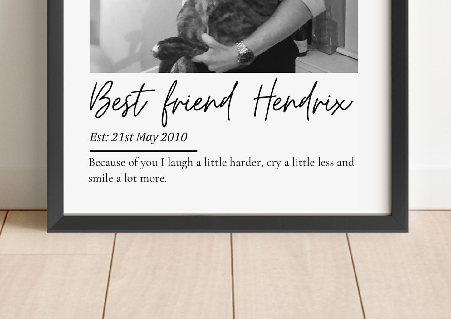 Custom Best Friend Photo Gift, Personalised Friendship Picture Frame, Bestie Birthday Present, Gift for Her, BFF Wall Art, Friend Keepsake