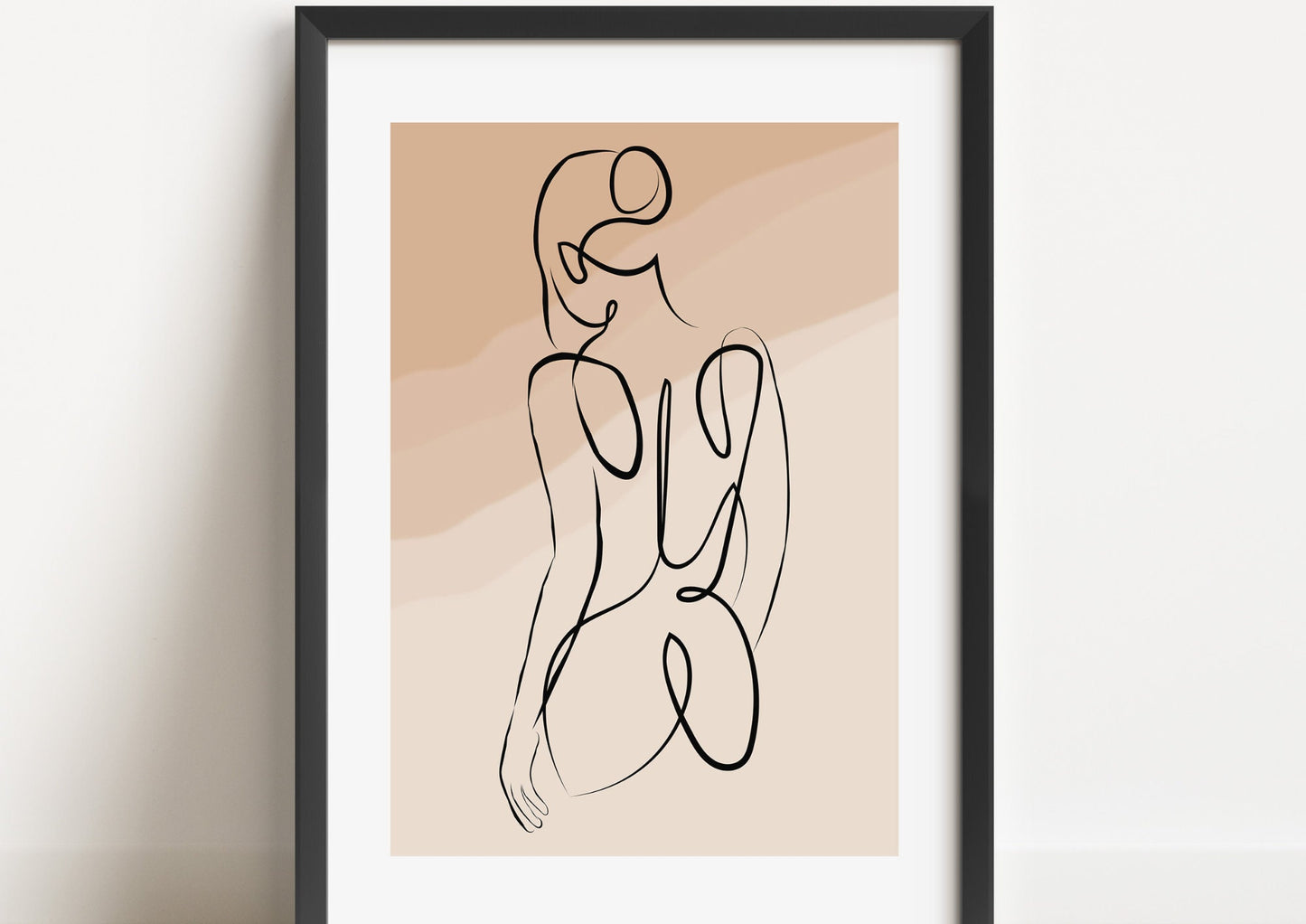 Minimalist Nude Line Art Set of 3 Prints, Abstract Female Body Wall Art, Modern Boho Decor, Neutral Aesthetic Printable Art, Gallery Decor