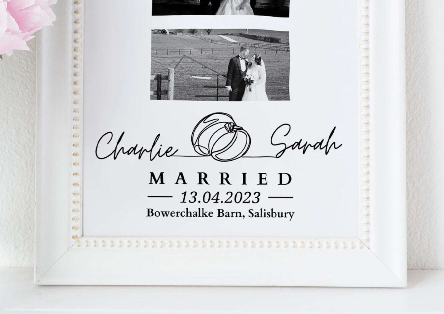 Custom Wedding Day Keepsake Gift Print, Gift for Couple, Gift for Her Him, Custom Wedding Day Gift, 1st Anniversary Wedding Day Memory Print