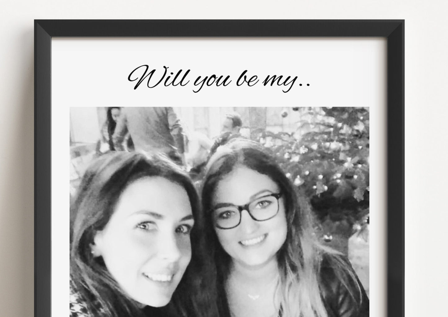 Custom Maid of Honour Proposal, Be my Maid of Honour Print, Wedding Party, Best Friend Photo, Bridal Party Gift, Wedding Party Request Print