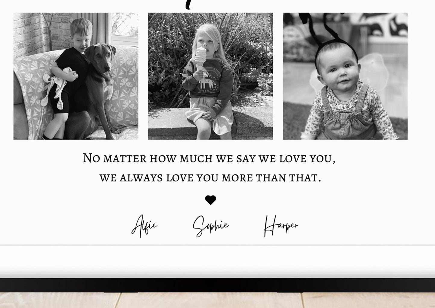 Custom Photo Gift for Mum: Mother's Day Personalised Print
