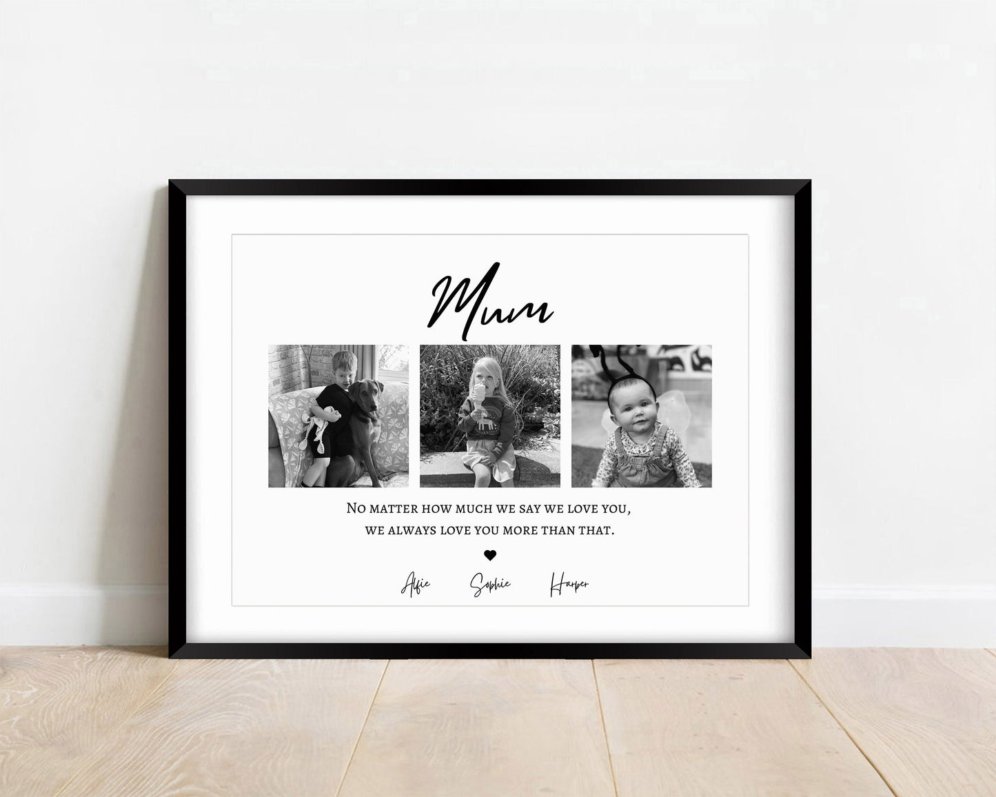 Custom Photo Gift for Mum: Mother's Day Personalised Print