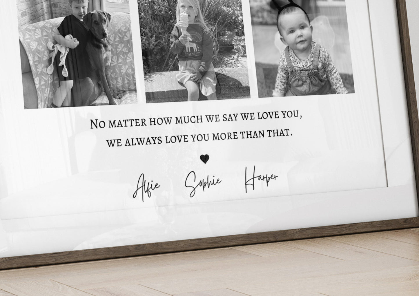 Personalized Uncle Photo Gift: Custom Name Print from Niece/Nephew