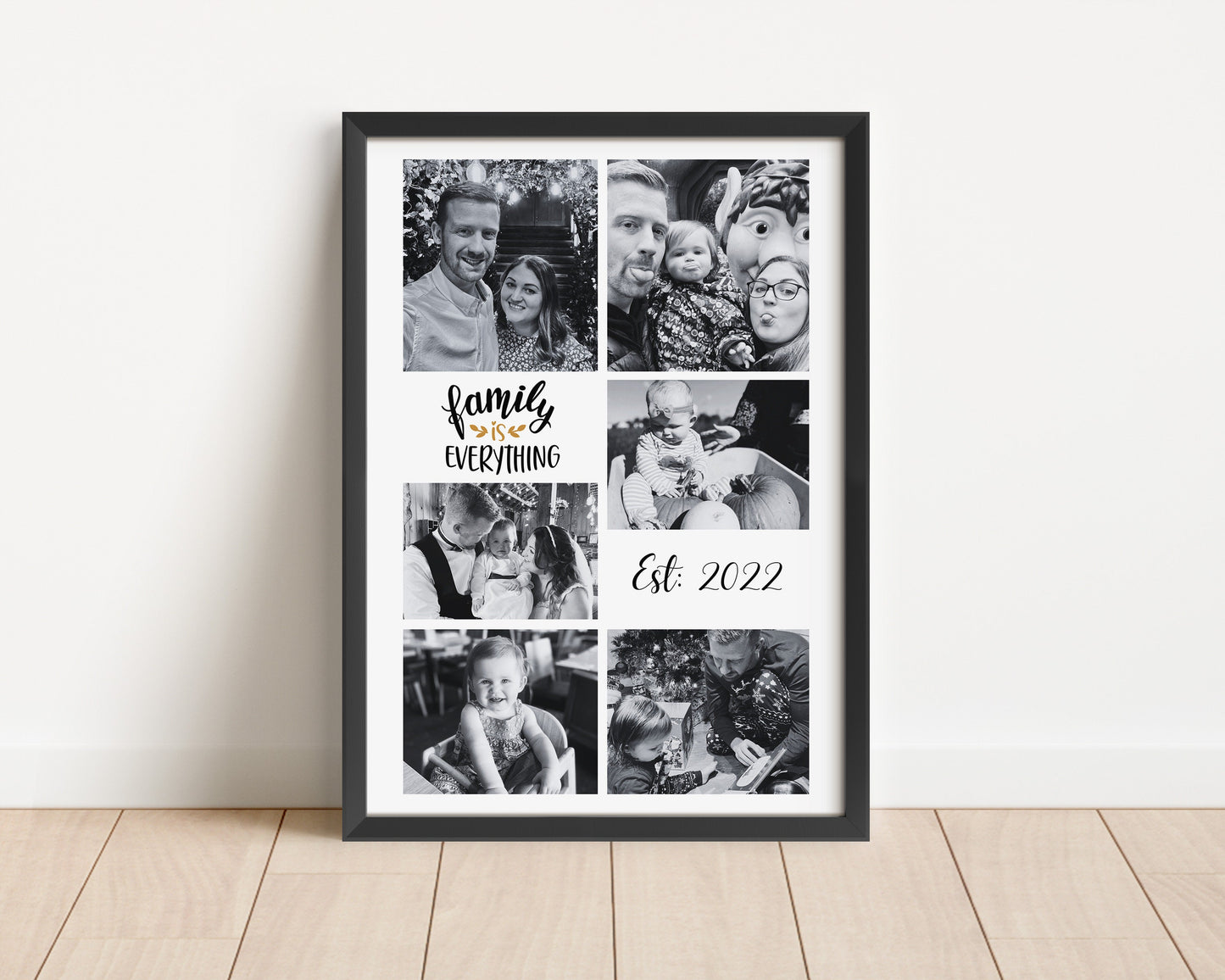 Personalized Family Photo Collage Print: Sentimental Home Decor