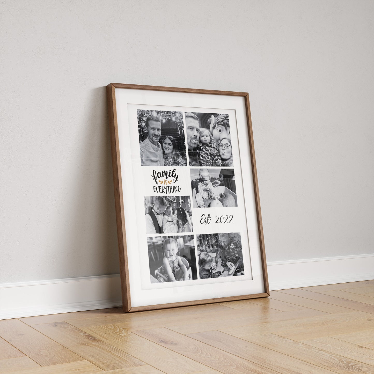 Personalized Family Photo Collage Print: Sentimental Home Decor