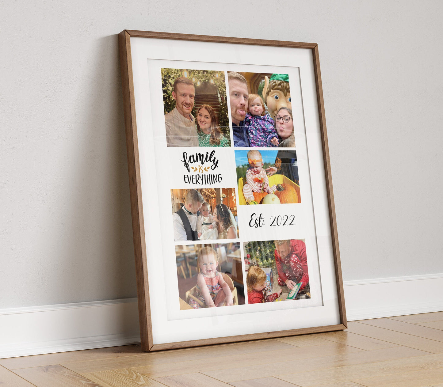 Personalized Family Photo Collage Print: Sentimental Home Decor