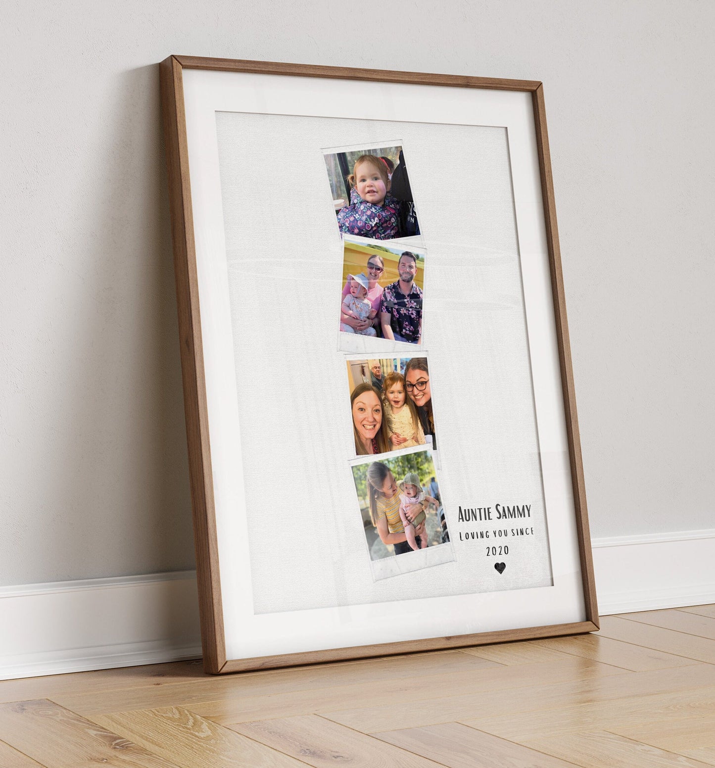 Personalised Auntie Photo Collage Print, Auntie Birthday Gift from Nephew Niece