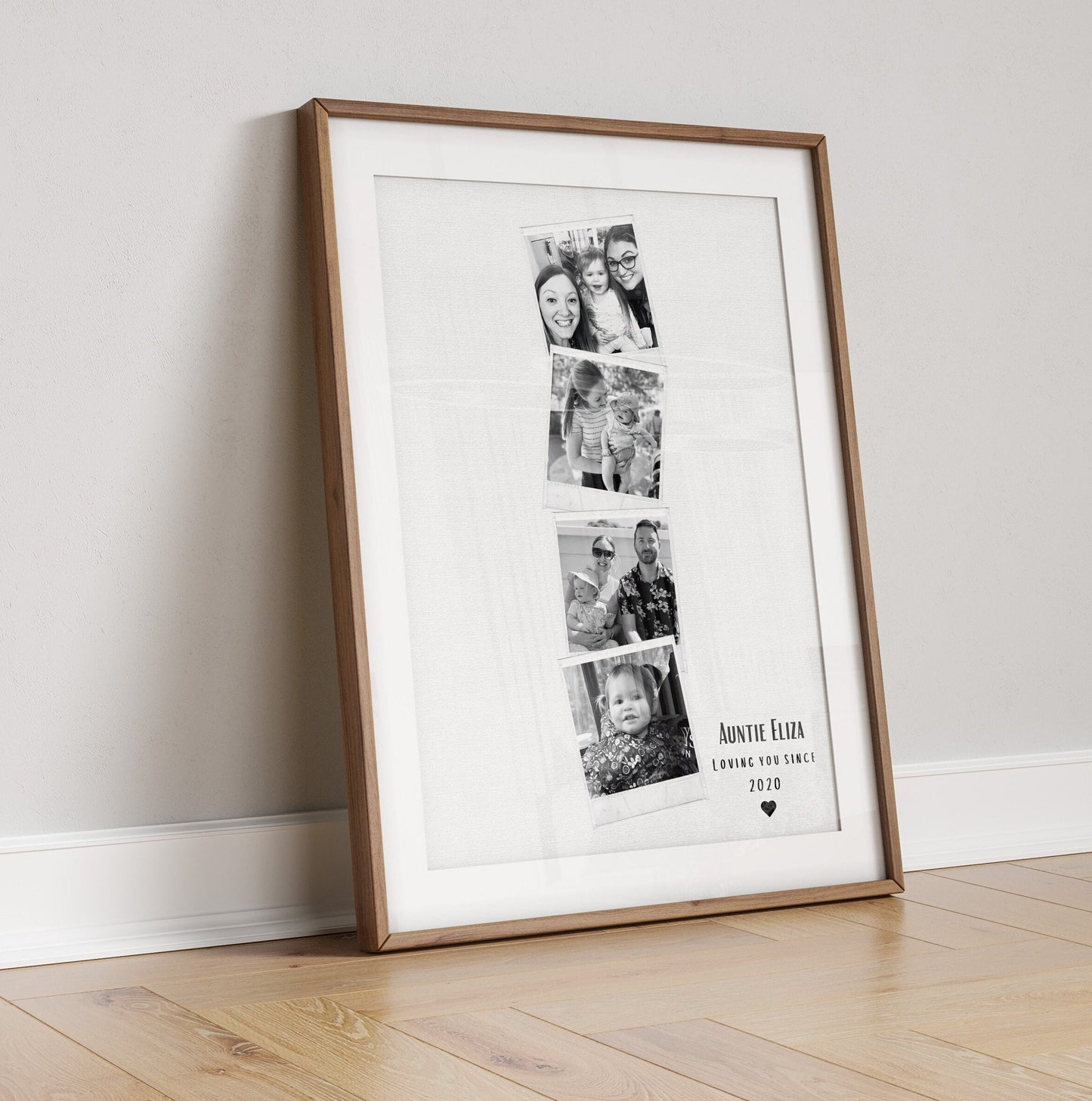 Personalised Auntie Photo Collage Print, Auntie Birthday Gift from Nephew Niece