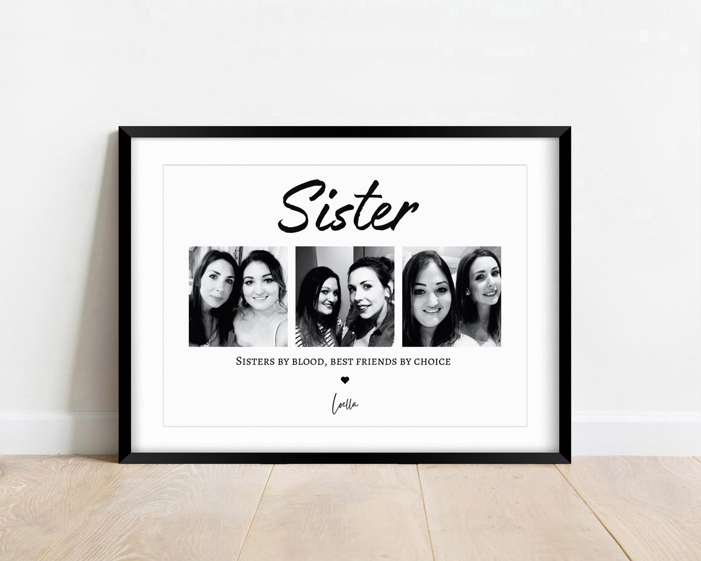 Personalised Sister Photo Print, Sister Gift, Keepsake, Birthday Sister Gifts, Birthday Gift for Her, Gifts For Sisters, Best Friend Gift
