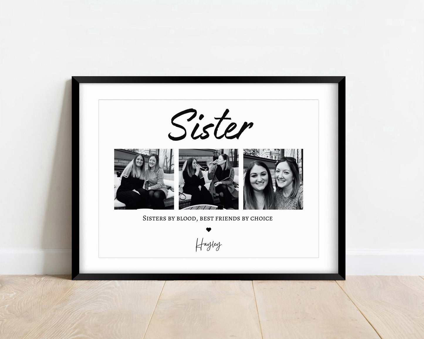 Personalised Sister Photo Print, Sister Gift, Keepsake, Birthday Sister Gifts, Birthday Gift for Her, Gifts For Sisters, Best Friend Gift