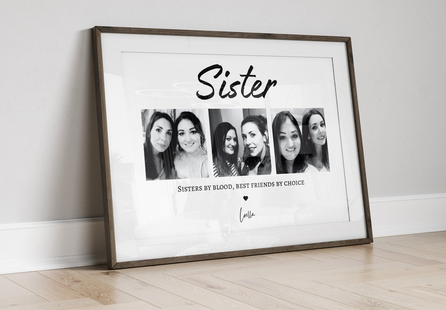 Personalised Sister Photo Print, Sister Gift, Keepsake, Birthday Sister Gifts, Birthday Gift for Her, Gifts For Sisters, Best Friend Gift