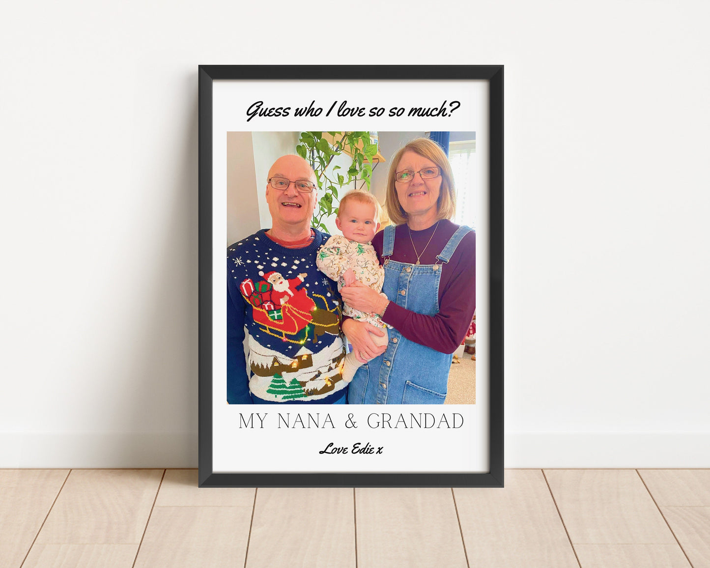 Custom Nana & Grandad Photo Print: Personalized Grandparent Gift
