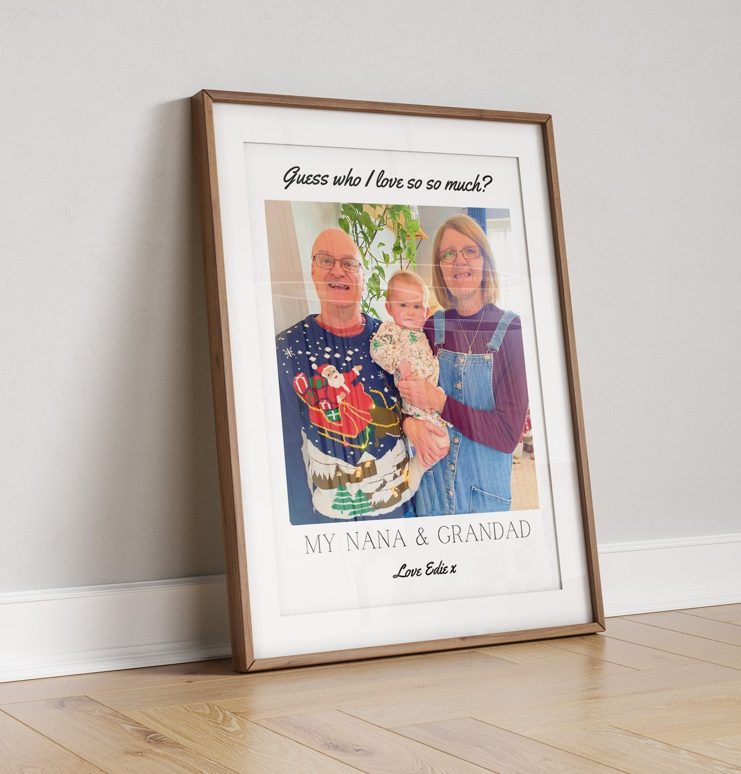 Custom Nana & Grandad Photo Print: Personalized Grandparent Gift