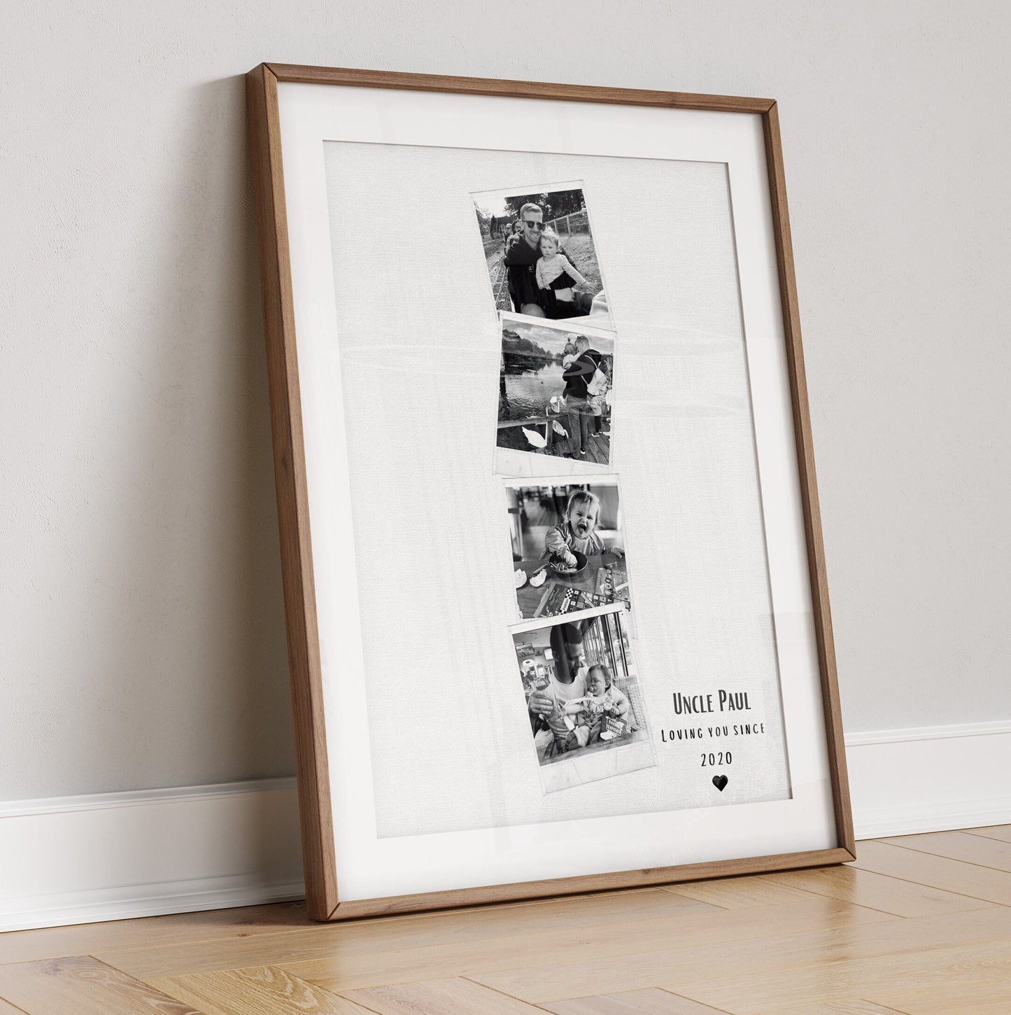 Custom Uncle Polaroid Gift Print, Personalised Uncle Birthday Gift from Niece Nephew, Uncle Photo Wall Art, New Uncle Uncle, New Uncle Gift