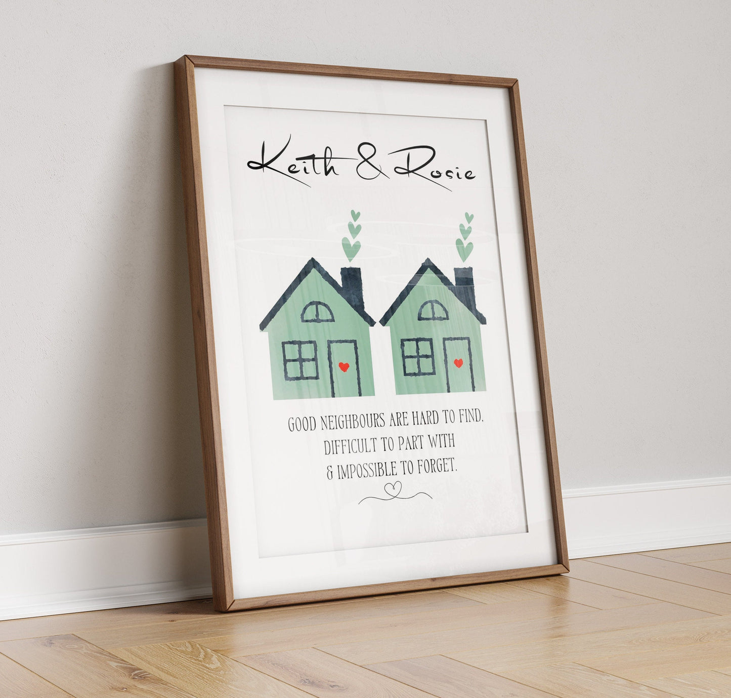 Personalised Neighbour Gift, Custom Neigbhours Leaving Gift, Best Friend Neighbour, Housewarming Gift, Moving Away Keepsake for Neighbours