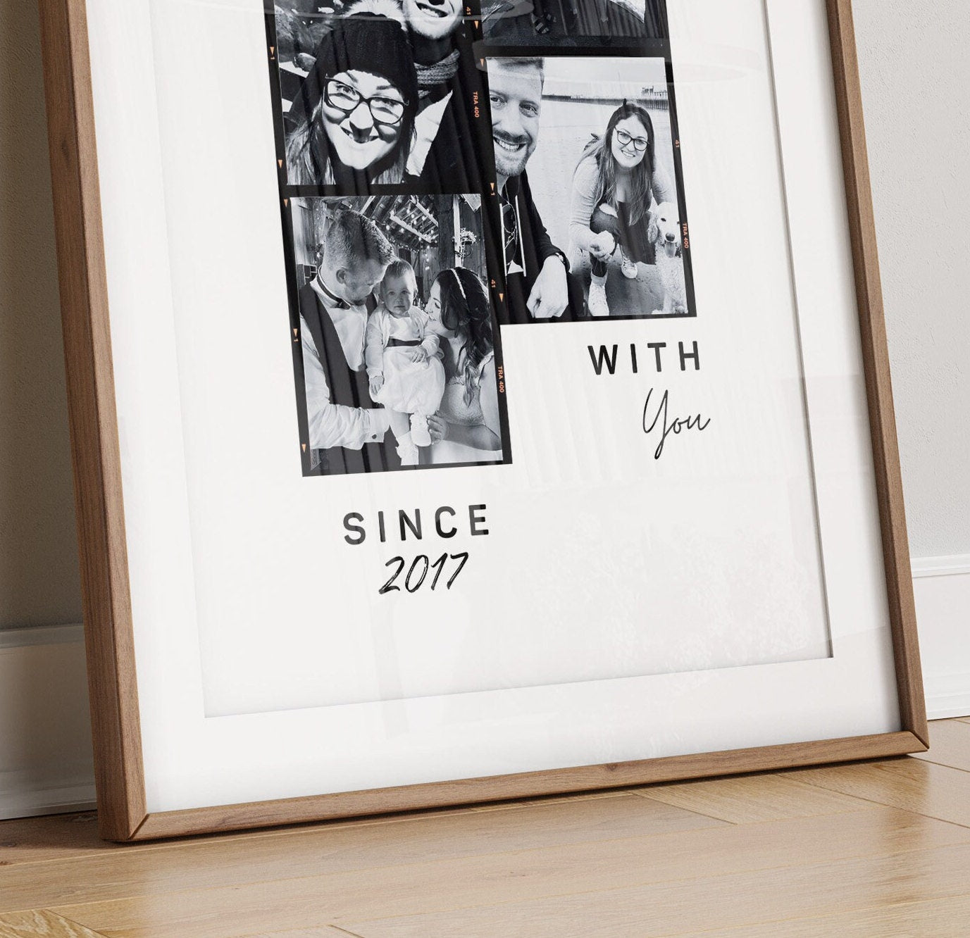 Personalised Family Memories Photo Gift, Fiance Partner Anniversary Gift, Photo Gift for Wife, Mothers Day Gift Her, Birthday Print Husband