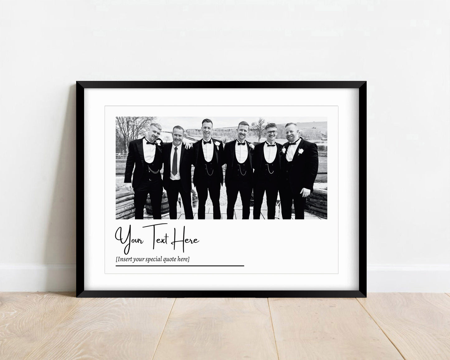 Custom Photo & Text Print, Personalised Family Keepsake