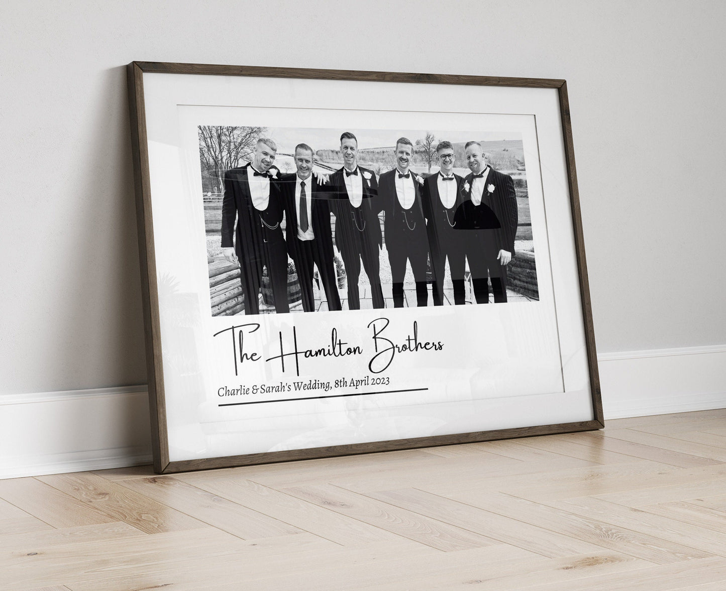 Custom Photo & Text Print, Personalised Family Keepsake