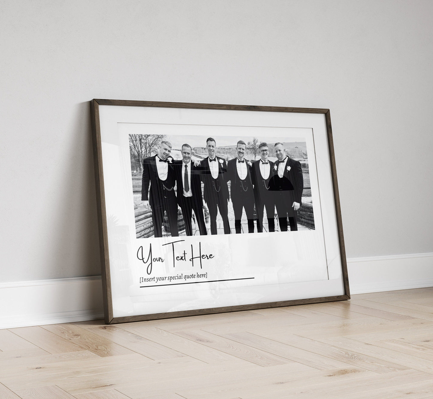 Custom Photo & Text Print, Personalised Family Keepsake