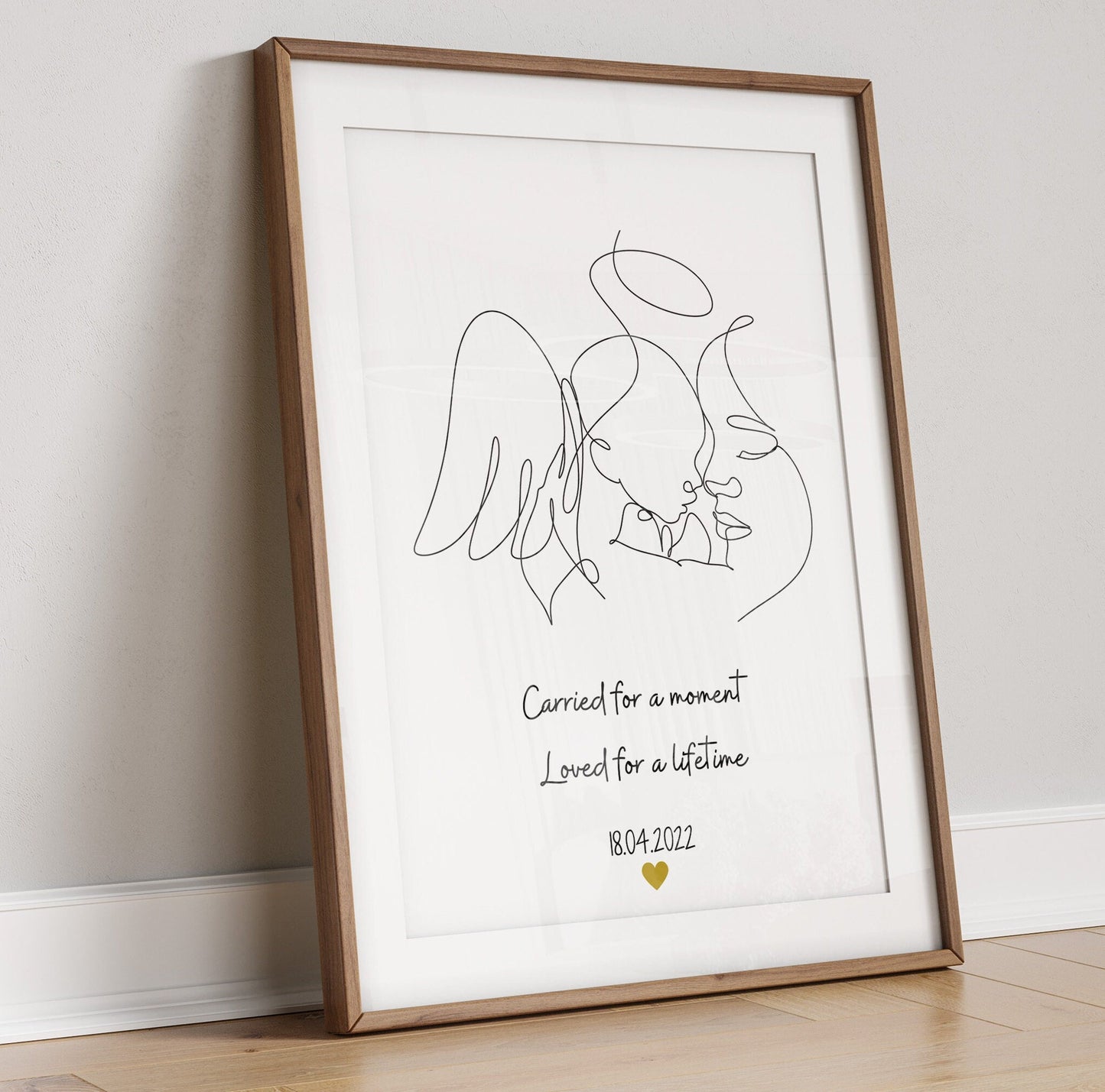 Custom Miscarriage Portrait, Keepsake Bereavement Gift, Miscarriage Keepsake, Miscarriage Art, Miscarriage Gift, Remembrance Memorial Print