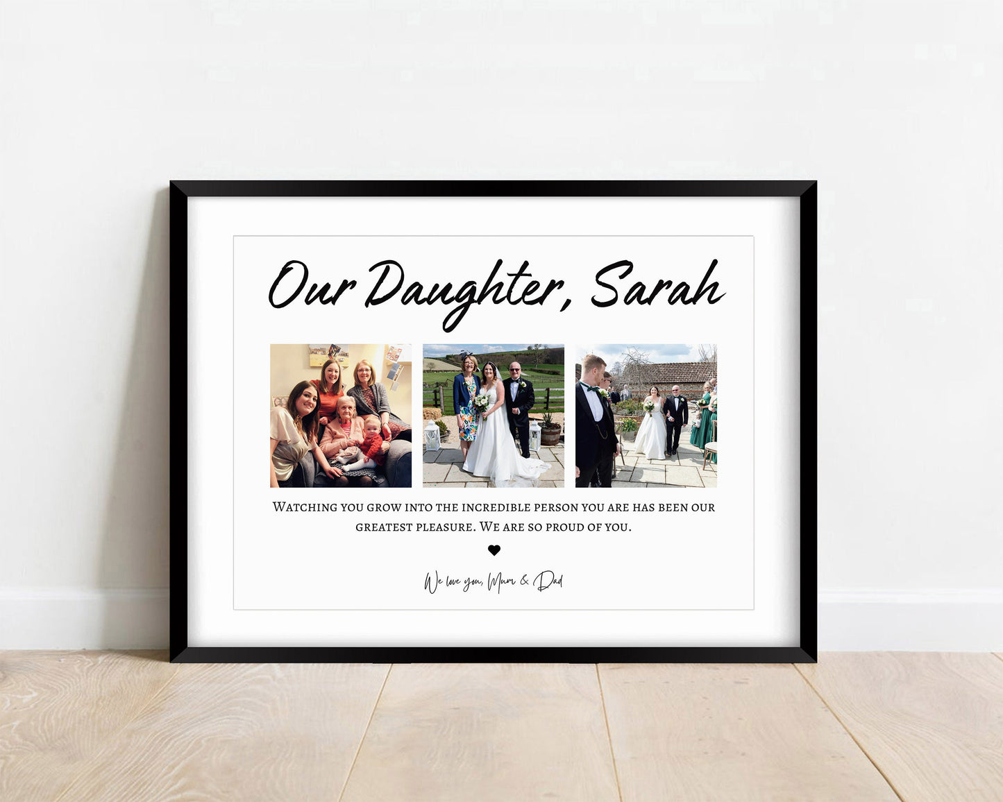 Personalised Birthday Gift for Daughter, Photo Collage Print, Unique Gift for Her,  Personalised Birthday Gift for Child, Graduation Gift