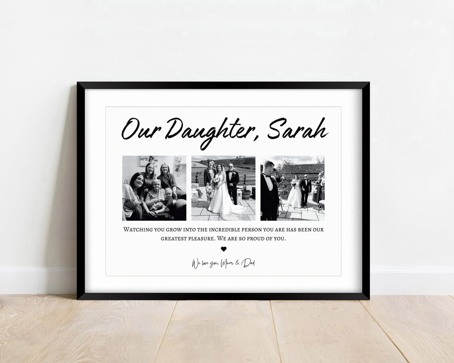Personalised Birthday Gift for Daughter, Photo Collage Print, Unique Gift for Her,  Personalised Birthday Gift for Child, Graduation Gift