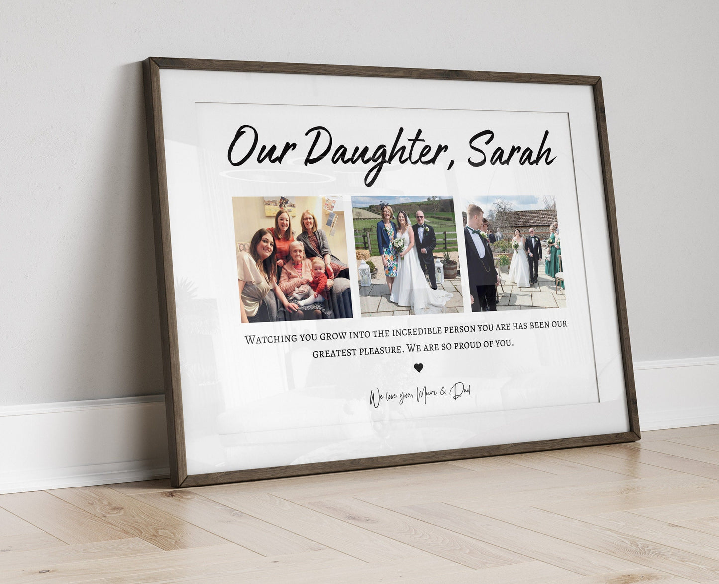 Personalised Birthday Gift for Daughter, Photo Collage Print, Unique Gift for Her,  Personalised Birthday Gift for Child, Graduation Gift