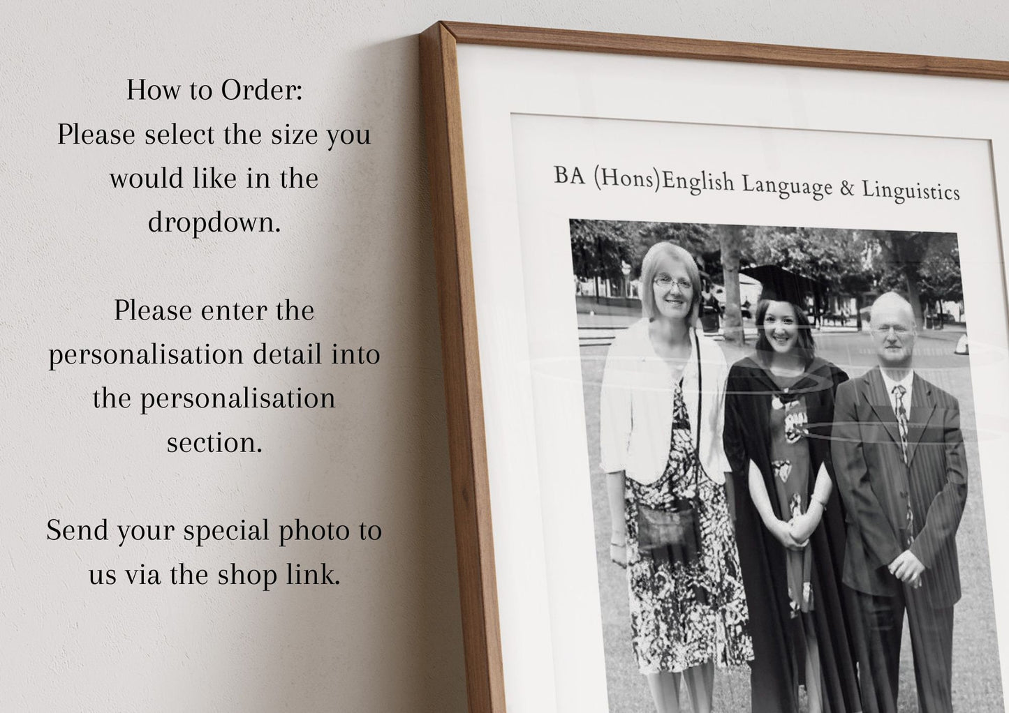 Personalised Graduation Photo Print: Keepsake Gift for Son, Daughter