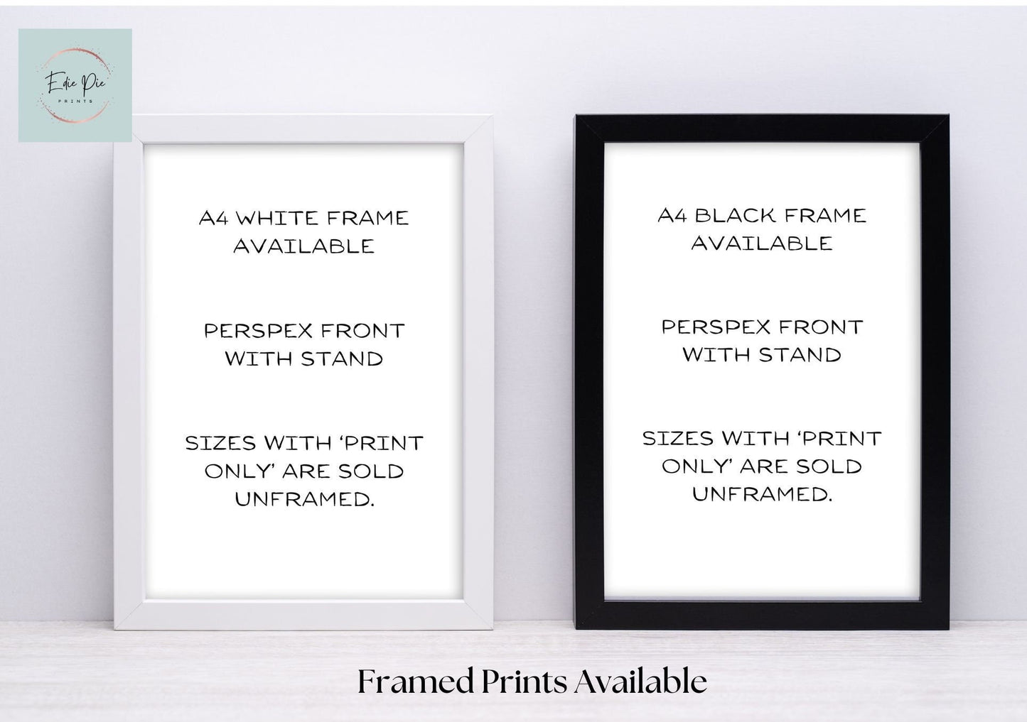 An image of an example black or white frame