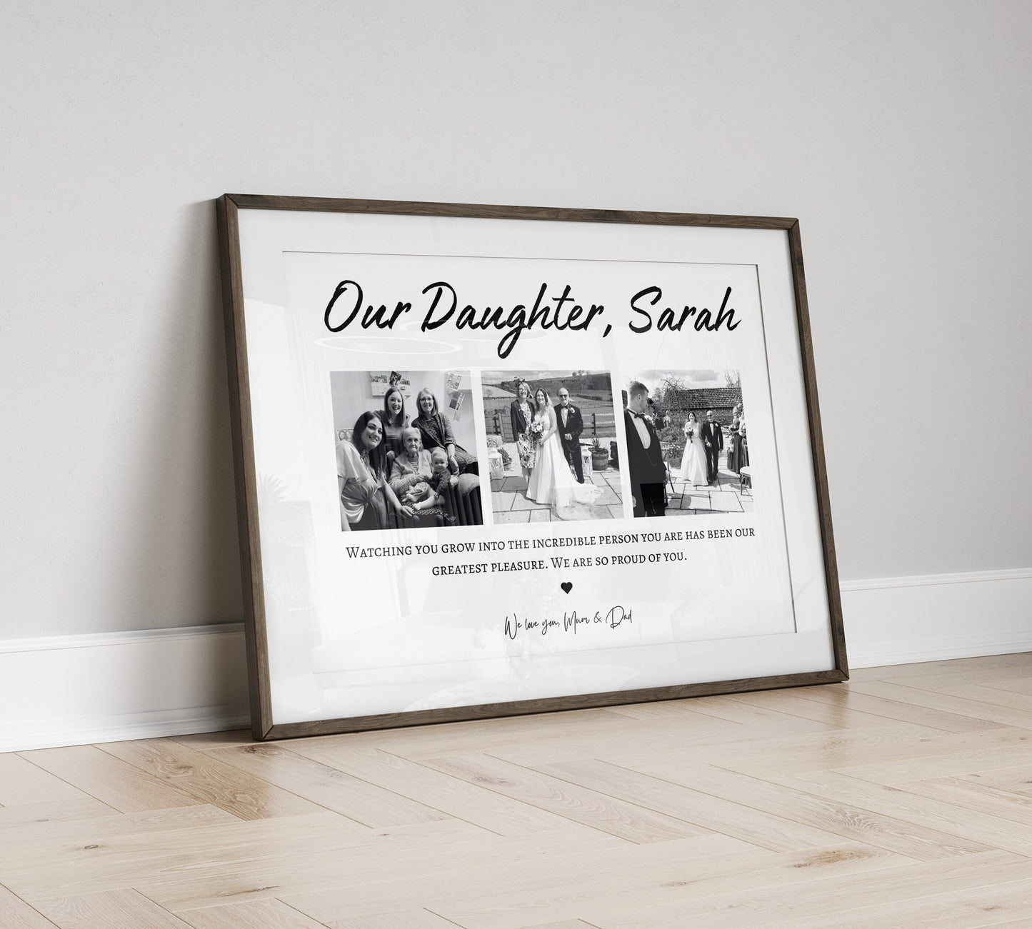 Personalised Birthday Gift for Daughter, Photo Collage Print, Unique Gift for Her,  Personalised Birthday Gift for Child, Graduation Gift