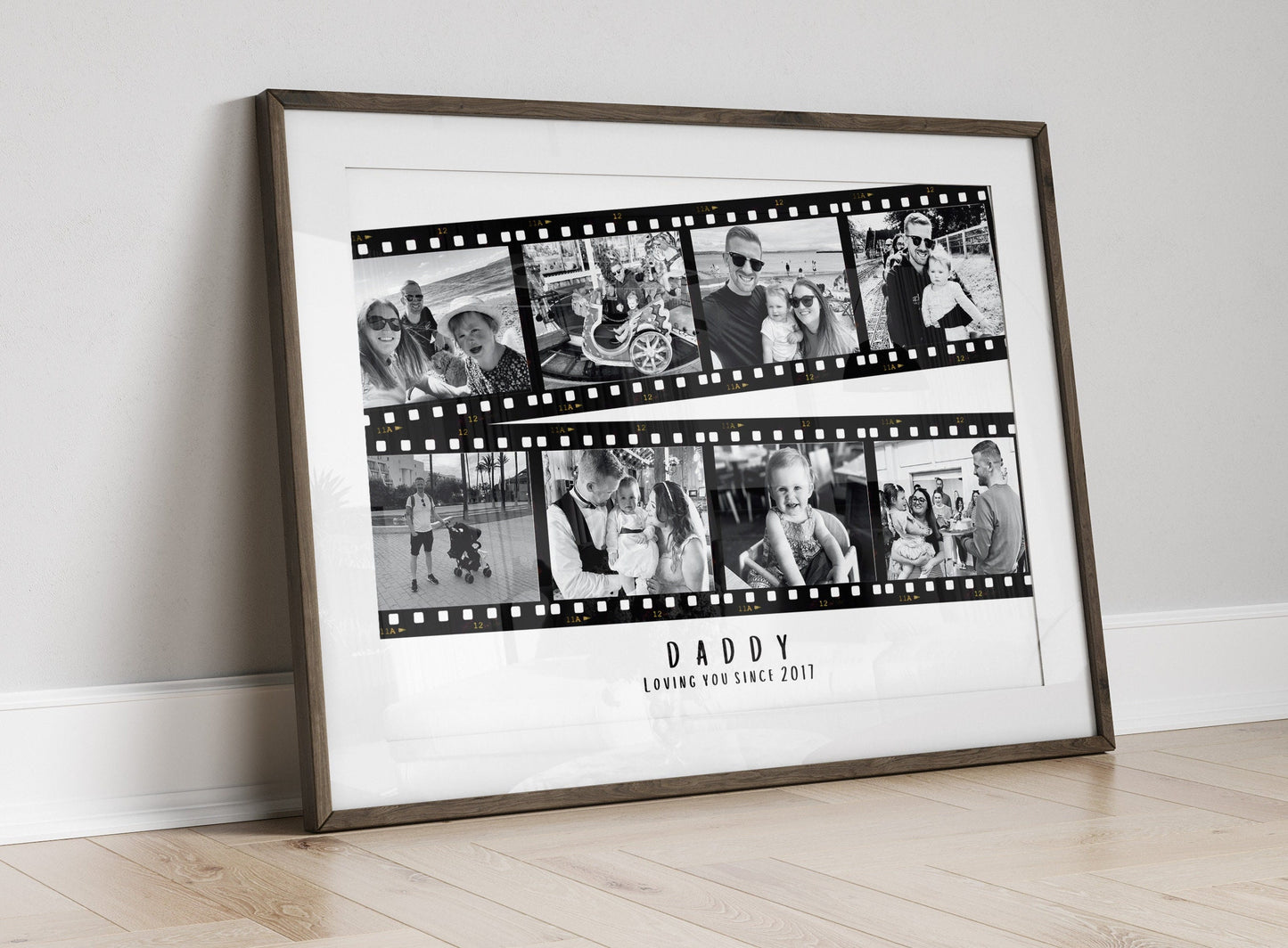 Personalised Dad Photo Collage Print, Father's Day Gift, Custom Print for Daddy, Daddy Gift for Him, Photo Collage from Son Daughter
