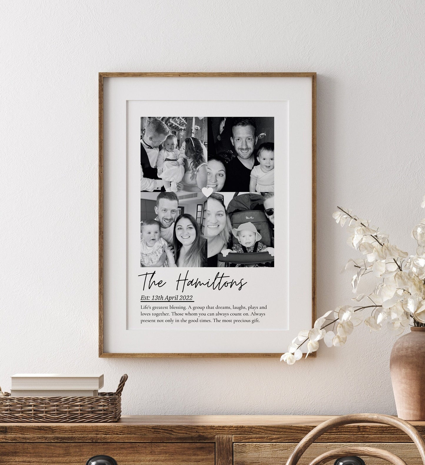 Personalized Family Photo Print: Unique Keepsake Gift