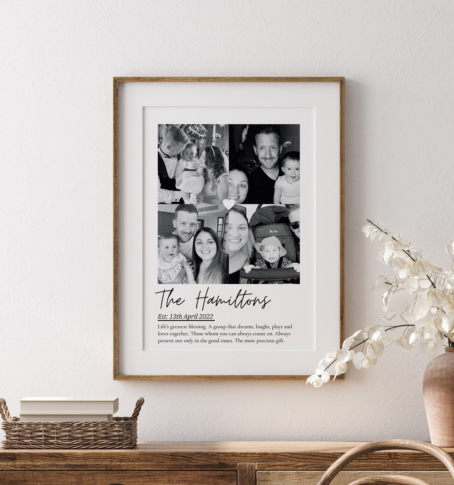 Personalized Family Photo Print: Unique Keepsake Gift