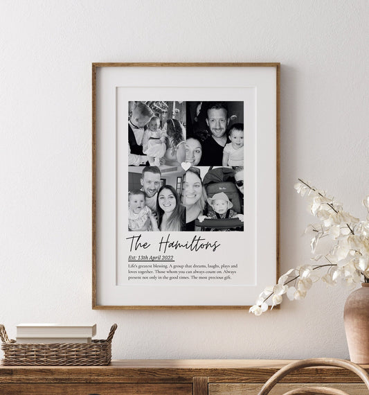 Personalized Family Photo Print: Unique Keepsake Gift
