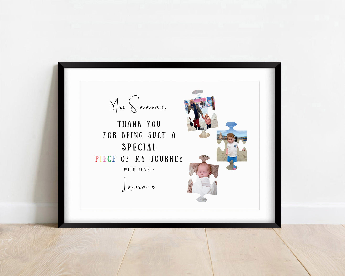 Custom Thank You Gift Print, Nursery Thank You Gift Poster, End of School Year Teacher Gift, Personalised Class Gift, School Nursery Frame