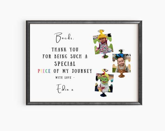 Custom Thank You Gift Print, Nursery Thank You Gift Poster, End of School Year Teacher Gift, Personalised Class Gift, School Nursery Frame